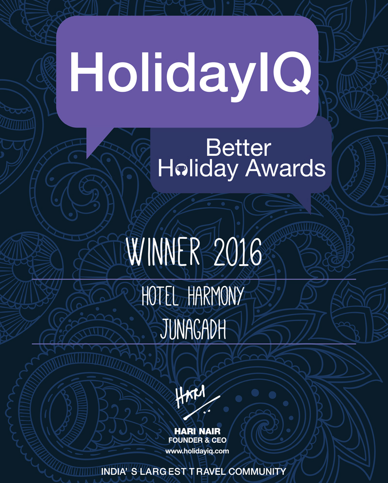 harmony hotel - home page certificate1